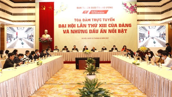 Tọa đàm trực tuyến “Đại hội lần thứ XIII của Đảng và những dấu ấn nổi bật”